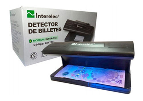 Detector De Dinero Falso De Luz Ultravioleta Inter-318