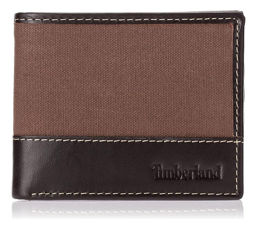 Timberland ® Baseline Cartera De Hombre Piel Y Lona Bifold