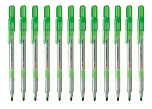 Pentel S515-k Marcatexto Cuerpo Delgado, Verde Claro