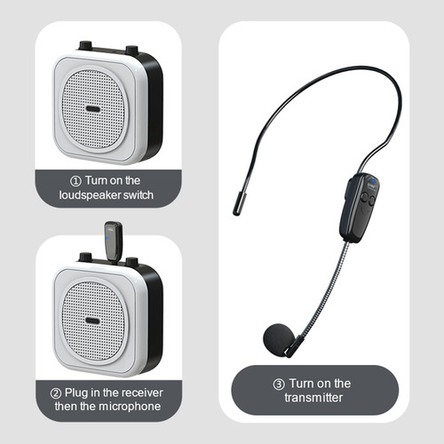 Microfone De Ouvido Sem Fio Para Amplificadores De Voz Wirel