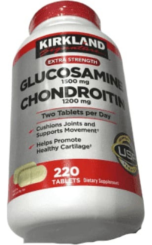 Glucosamina 1500 Mg Chondroitin 1200 Mg Kirkland 220tabls