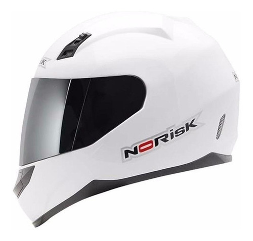 Capacete para moto integral Norisk FF391 Monocolor white tamanho 56