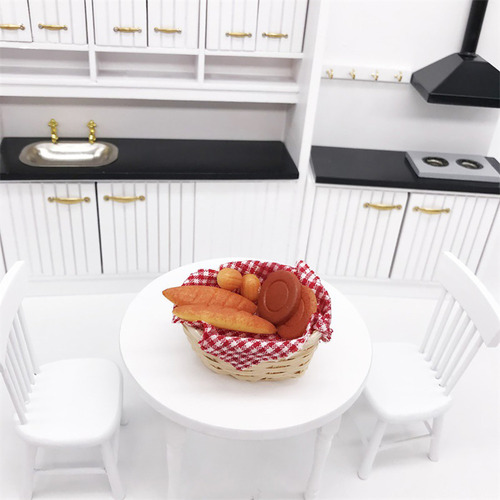 Aplicable A Pan De Comida En Miniatura D Toy 1/12 Con Forma