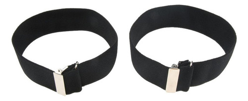 3x Ajustable Antideslizante Elástico Camisa Mangas Soporte