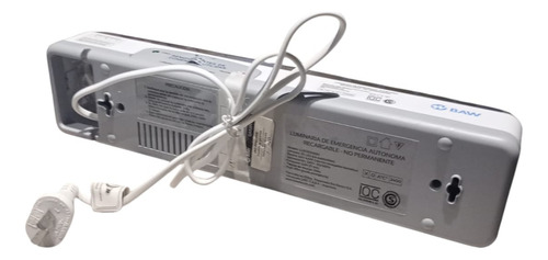 Luz Emergencia Baw 30 Led 40 Horas Autonomia Ergonomica Blanco