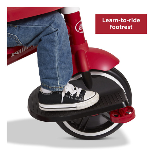 Triciclo Rojo 4 En 1 Para Niños 1 A 5 Años