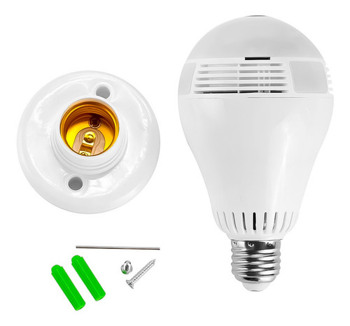 Imagen 4 de 8 de Cámara Lampara 360 Hd Luz Audio Graba