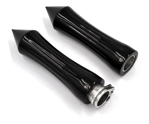 Imagen 9 de 10 de Puños Grips Vortex Para Motocicleta Negro O Cromado Harley, Honda, Yamaha 1 Pulgada