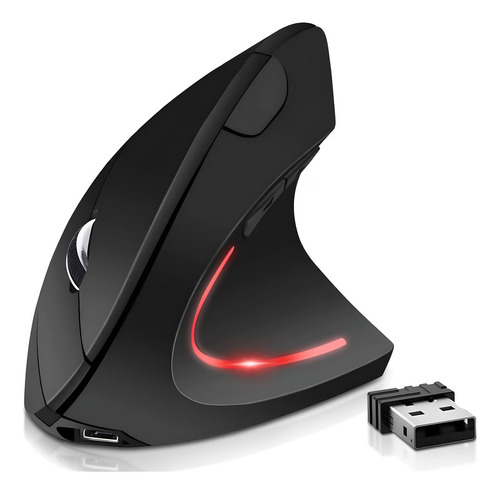 Mouse Inalámbrico Ergonómico Recargable,mouse Vertical Con