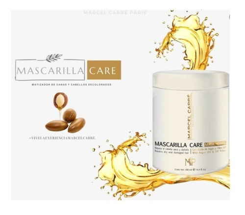 Mascarilla Care Marcel Carré 500g. Argán Y Keratina