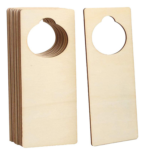 - 10 Piezas De Perchas De Puerta Sin Terminar, Rectángulo