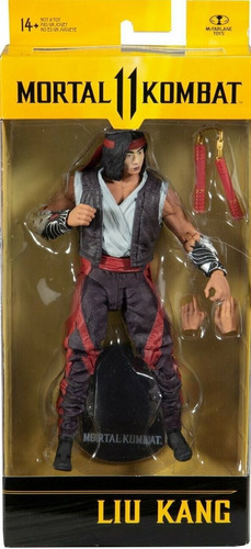 Mortal Kombat - Liu Kang - 17 Cm - Articulado Con Accesorios