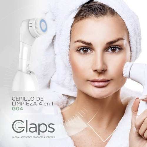 Imagen 5 de 9 de Cepillo De Limpieza Exfoliante Con Vibracion 4 En 1 Glaps