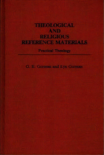 Theological And Religious Reference Materials, De Gary. E. Gorman. Editorial Abc Clio, Tapa Dura En Inglés