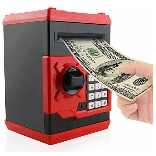 Cartoon Piggy Bank Cash Coin Can Password Electronic Money B