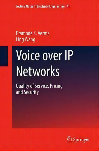 Voice Over Ip Networks, De Pramode K. Verma. Editorial Springer Verlag Berlin Heidelberg Gmbh Co Kg, Tapa Dura En Inglés