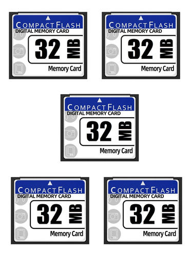 Tarjeta De Memoria Flash Compacta De 5 X 32 Mb Para Cámara,
