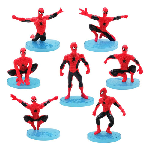 Ulelaxks Juego De 7 Figuras De Accion De Superheroes De 3.8 