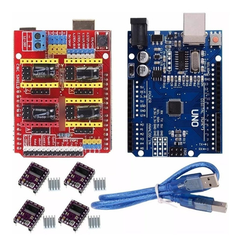 Kit Electronica Cnc Grbl + Arduino + 4 Drivers Drv8825