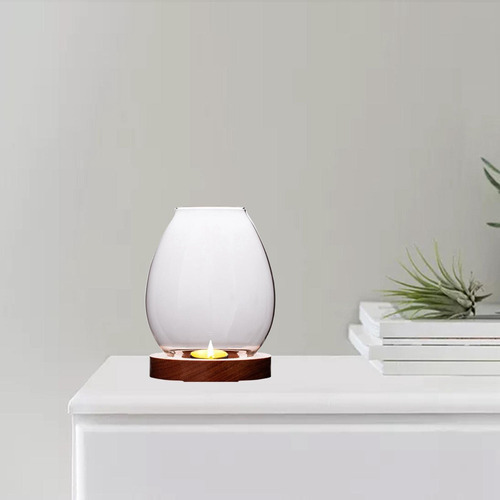 Portavelas For Linterna De Cristal Y Mesa De Luz