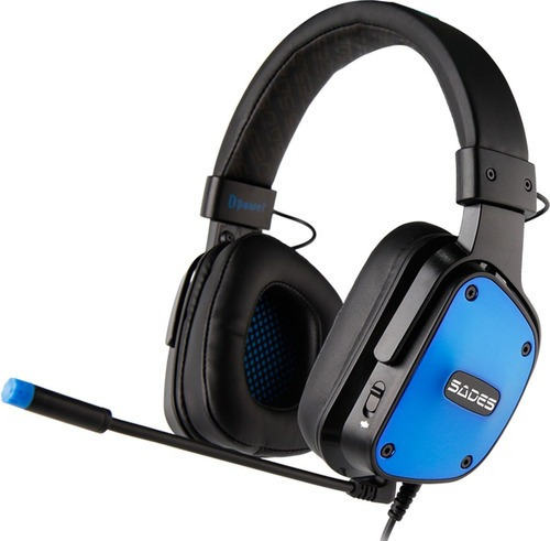 Auriculares gamer Sades Internacional Dpower sa-722 azul