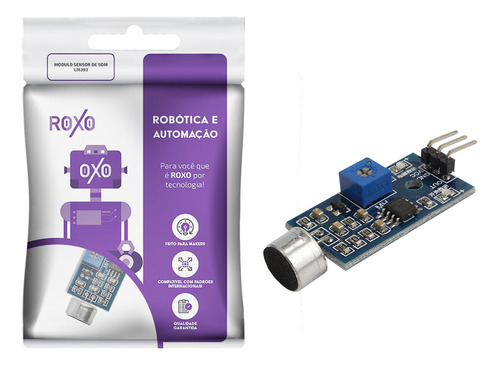 Módulo Sensor Detector De Som E Palmas - Roxo