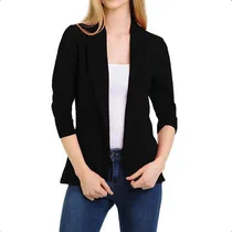 Comprar Casual Fresco Saco Blazer Manga 3\u002F4 Cuello V Mujer Dama 6607