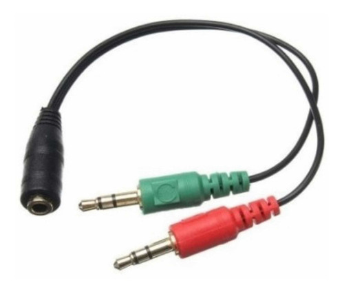 Cable Splitter Entrada Auxiliar Salida Micrófono Y  Audifono