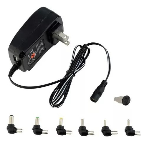 Adaptador Univ D Corriente 110-240v 12w 3/4.5/5/6/7.5/9v