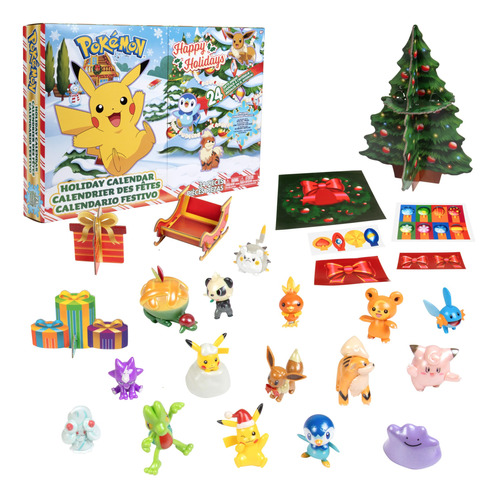 Calendario De Adviento De Pokémon Para Niños, Juego De Re.