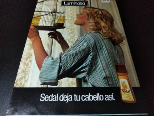 (pb476) Publicidad Clipping Shampoo Sedal * 1980 (Usado)