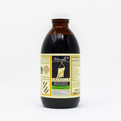 Imagen 4 de 4 de Extracto De Vainilla Natural De Papantla Murralh 250 Ml