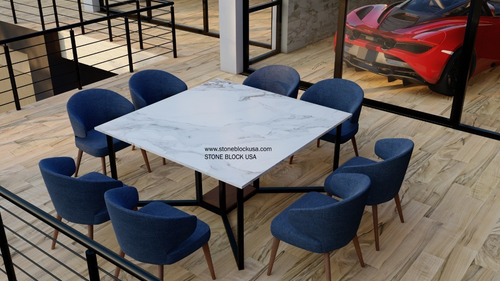 Imagen 2 de 7 de Comedor 8 Personas Mármol Calacatta