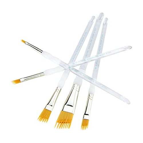 Aqualon Royal & Langnickel Wisp Juego De Brochas Angulares