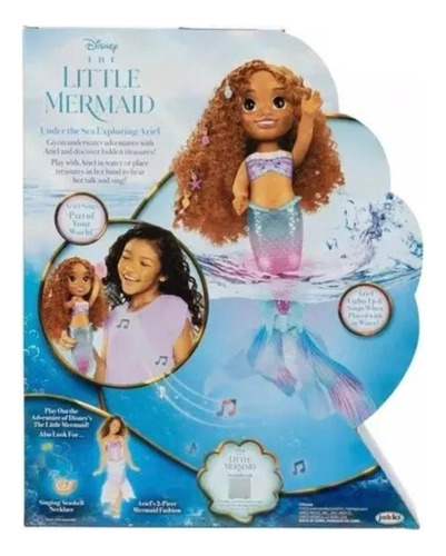 Muñeca Disney Ariel La Sirenita Live Action Luz Y Sonidos