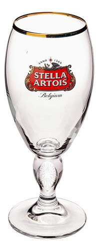 Set de maletas Stella Artois con 4 tazas, 250 ml, color transparente