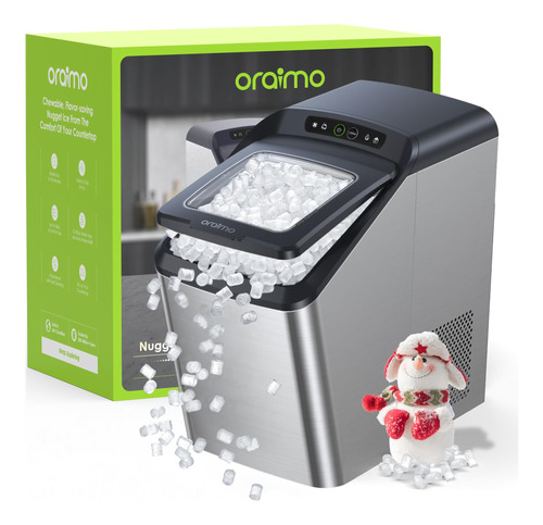 Oraimo Maquina De Hielo Nugget, Maquina De Hielo Para Encime