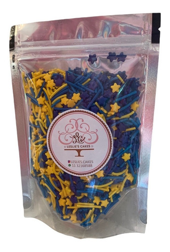 Sprinkles De Boca - Azul Y Amariilo X 100gr