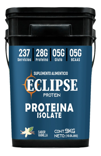 Proteína Wey Isolate Eclipse 9kg Varios Sabores 237servicios Vainilla