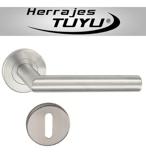 Imagen 4 de 6 de Manija Puerta Acero Inoxidable Retroceso Juego Oferta Toshi