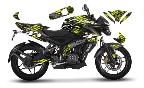 Calcomanías Para Moto Pulsar Ns 200 Ns Modelos Nuevos Ns Jgl