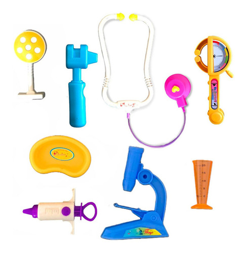 Conjunto Médico Infantil 8 Pçs Doutor Multicolor Toys & Toys