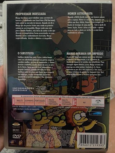 Dvd: Os Simpsons - Negócio Arriscado - Desenho Animado