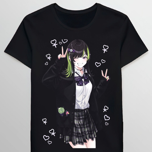 Remera Anime Girl Waifu Aesthetic Japanese Kawaii Mirl 70260