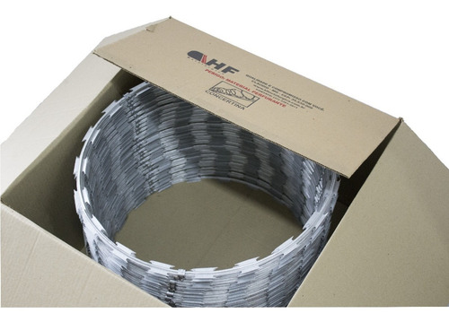 45 Metros Cerca Concertina Dupla Clipada 30cm + Kit Cod 142