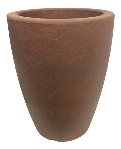 Vaso Para Plantas Decoração 25x32cm Marrom Leve