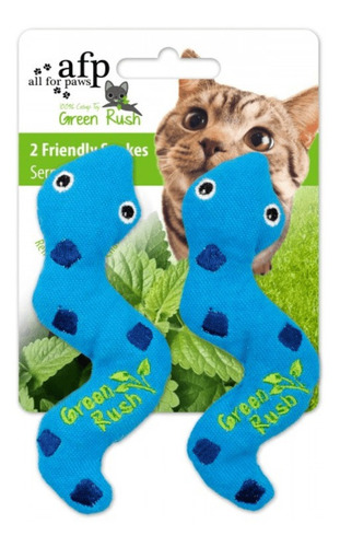 Juguete Para Gato Afp Green Rush Silly Snake 2pack Único