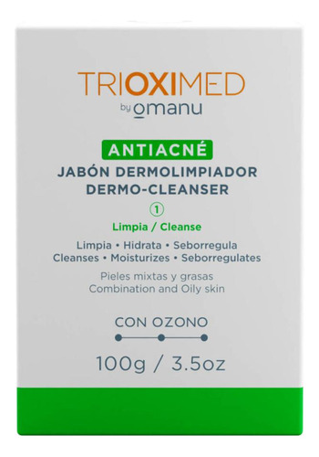  Antiacné Jabón Dermolimpiador 100 G - Trioximed By Omanu