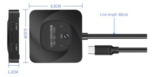 Conversor De Vídeo Kvm Data Switch, Tablet De 10 Gbps Incluí