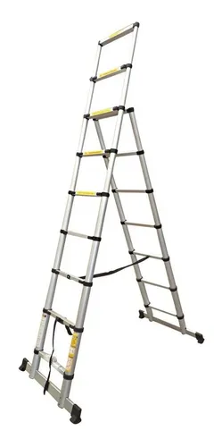 comprar Escalera Aluminio Telescópica Pintor 8 + 6 Escalones